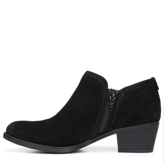 Naturalizer Zarie Black Suede Ankle Bootie - Picture 3 of 8
